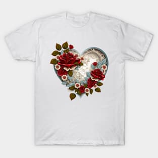 Elegant Valentines Day Heart T-Shirt